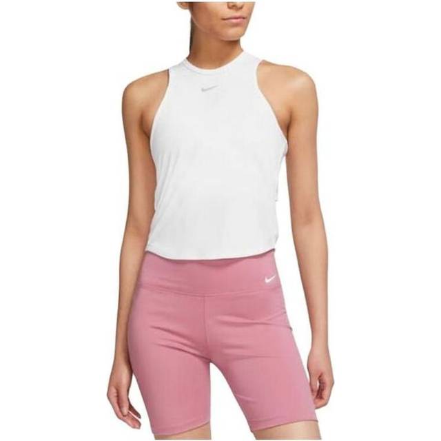 (WMNS) Nike Fitness Training Yoga Sports Vest Comfortable Breathable Sleeveless T-shirt 'White' FB5271-100 - XL