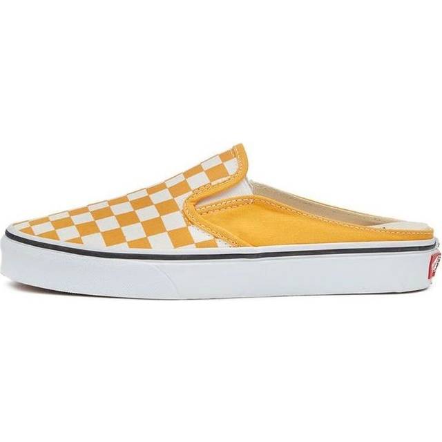 Vans Checkerboard Mule Slip-On Skate Sneakers 'Yellow White' VN0A4P3UWOF - Yellow/White - 4.5