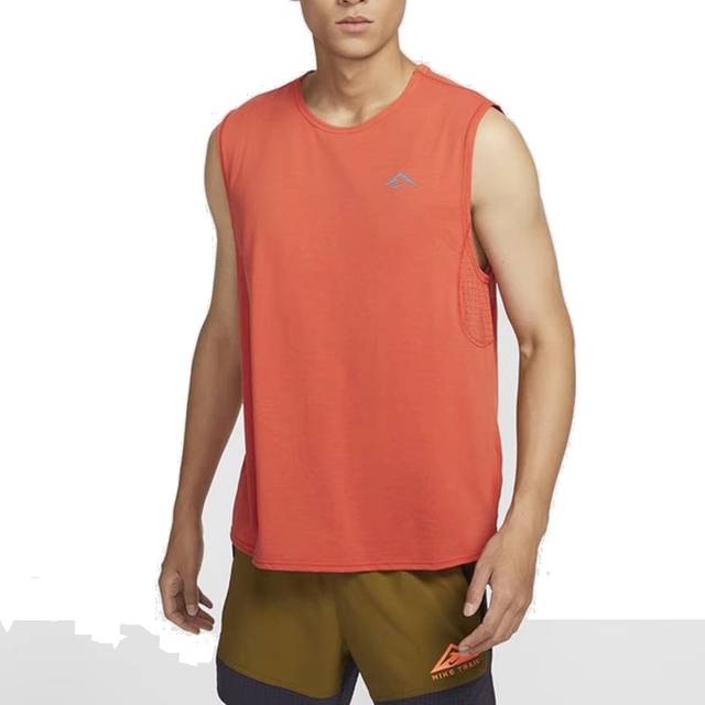 Nike Solar Chase Dri-FIT Sleeveless Running Top 'Orange' - orange - M