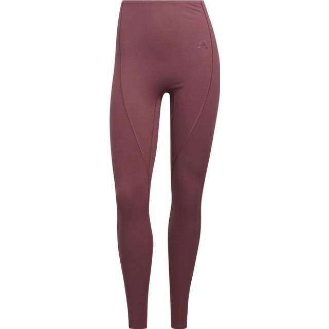 (WMNS) adidas Yoga 4 Elements 7/8 Tights Asia Sizing 'Burgundy' HD4485 - L