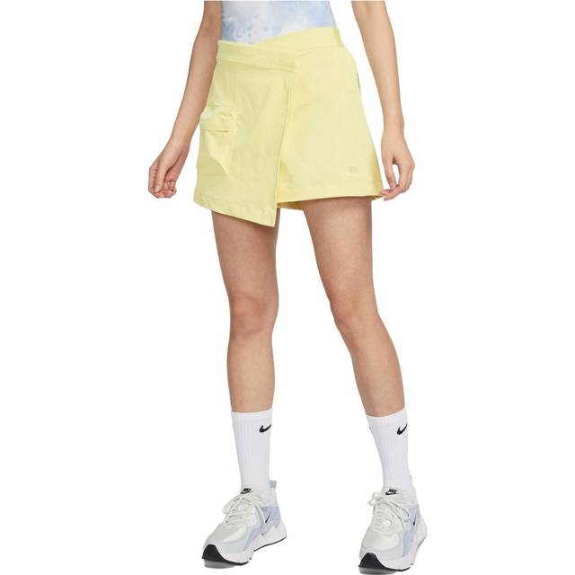 (WMNS) Nike Sportswear Tech Pack High-rise Skort 'Lemon Chiffon Alabaster' DV8492-706 - Lemon Chiffon/Alabaster - XL