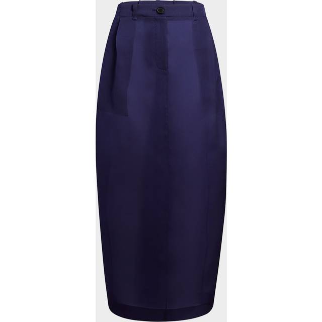 Lucian Long Pleated Silk Skirt - AMETHYST - 6