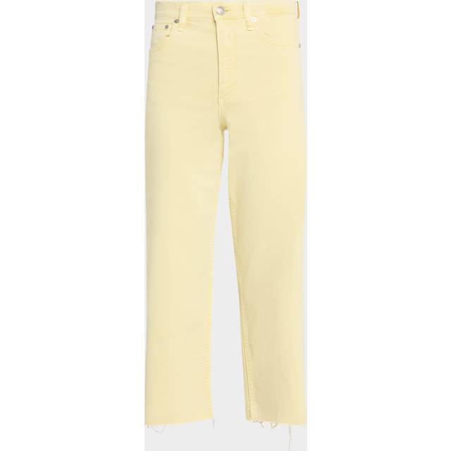 Andi High-Rise Wide-Leg Ankle Jeans - PASTELYLW - 23
