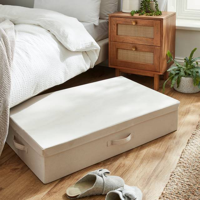 Fabric Underbed Storage Box - Sandstone
