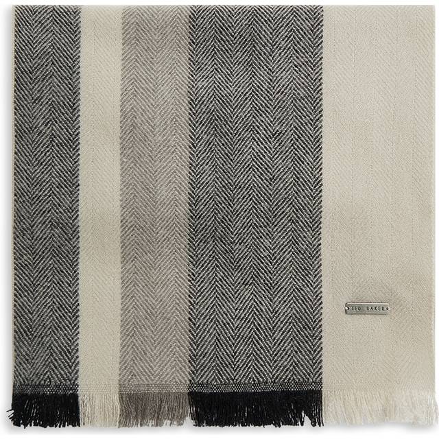 Ted Baker ALFREDI Black Striped Scarf