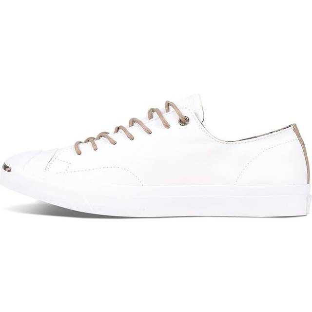 Converse Jack Purcell Wear-resistant Non-Slip Low Tops Casual Skateboarding Shoes Unisex White 160214C - 3