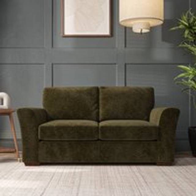 Lena Large 2 Seater Sofa - Luxury Chenille Olive
