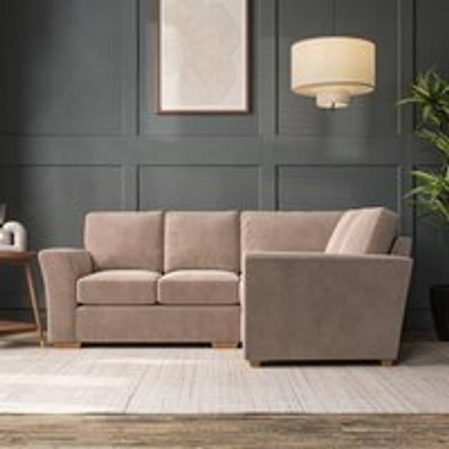 Lena Small Corner Sofa - Luxury Velvet Natural