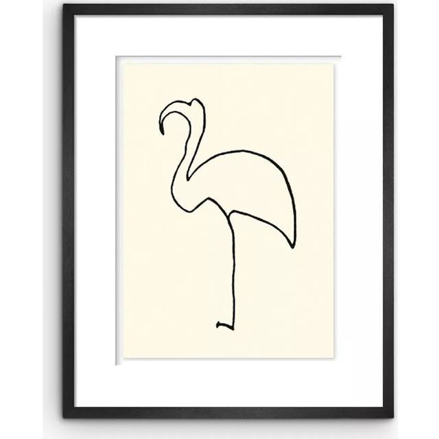 John Lewis Pablo Picasso Le Flamand Rose 'Flamingo' Framed Print & Mount, 47 x 37cm, White