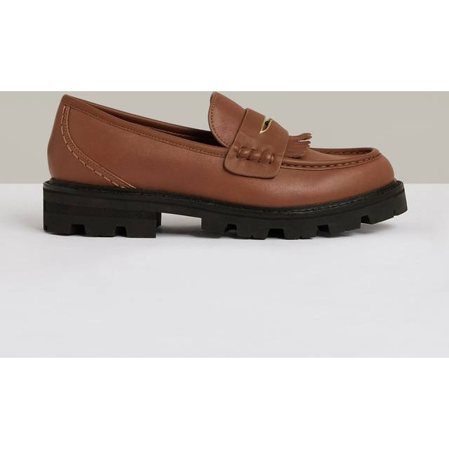 Reiss Lianna Leather Chunky Loafers