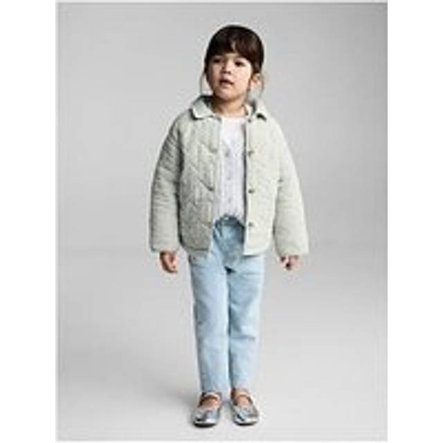 Mango Younger Girls Paperbag Jeans - Blue, Blue, Size 18-24 Months - 18-24 MONTHS