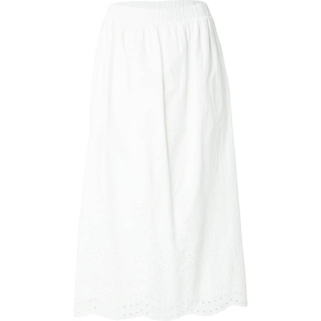 Y.A.S - Kjol yasLuma HW Long Skirt - Vit