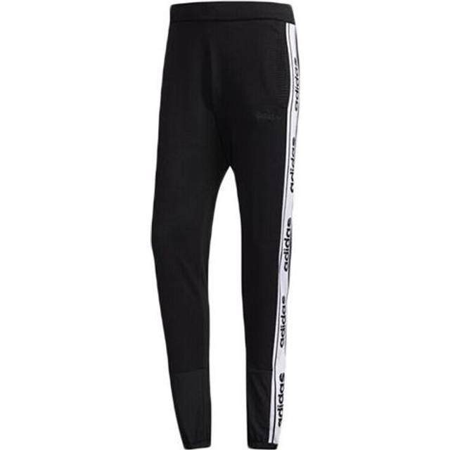 adidas neo Casual Knit Small Running Sports Long Pants Black DW7888 - M