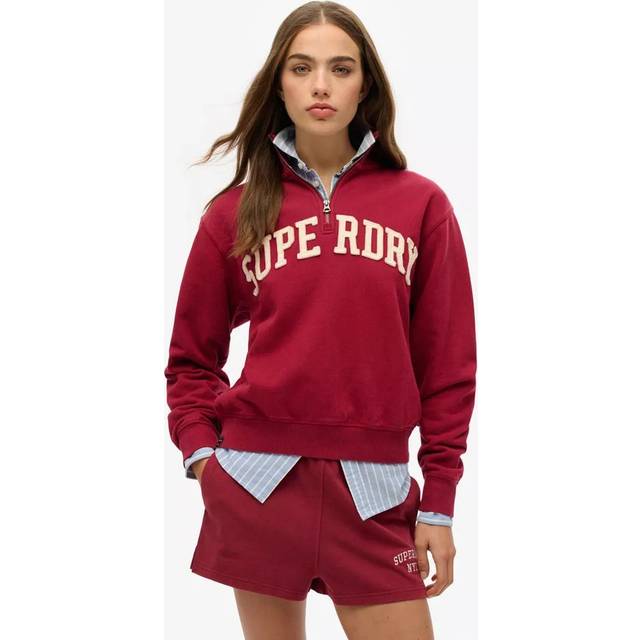 Superdry Athletic Essentials Applique Half Zip Sweatshirt