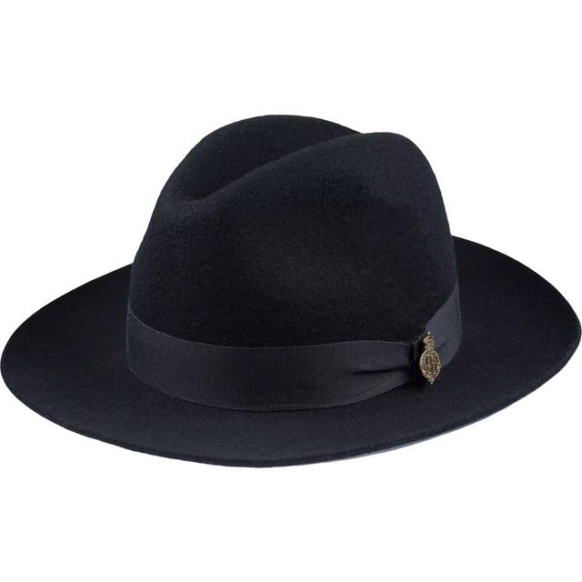 Christys' Grosvenor Wool Fedora, Navy