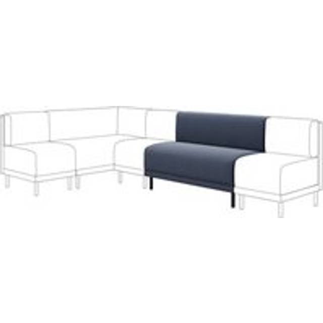 Mae Long Dining Bench, Boucle - Navy