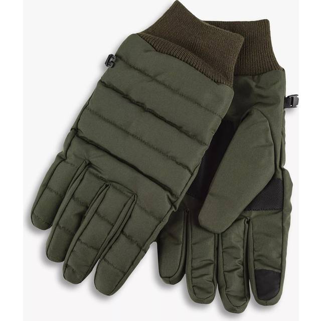 Isotoner® Mens Water Repellent Padded SmarTouch  Glove with Ribbed Cuff Khaki Large/ Extra Large