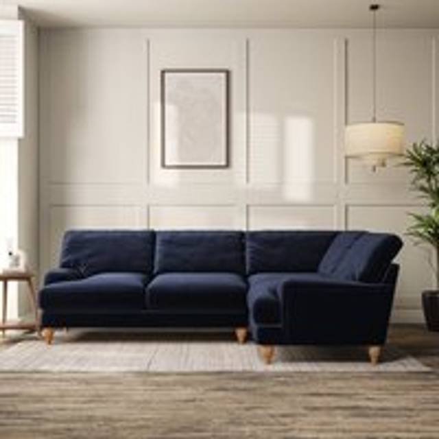 Darwin 4 Seater Corner Sofa - House Velvet Luxe Navy