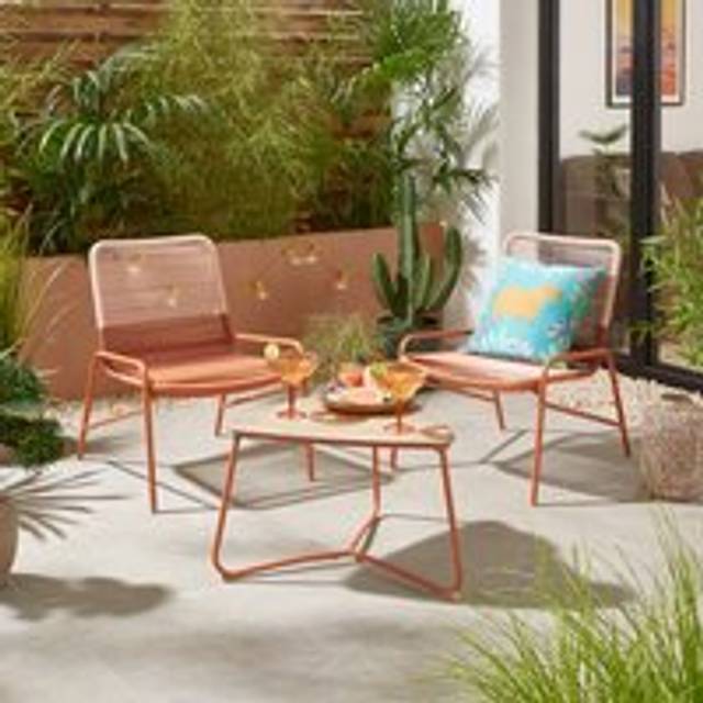 Miami 2 Seater Bistro Set - Ginger