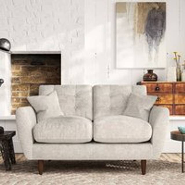 Anders 2 Seater Sofa - Chunky Chenille White Sand