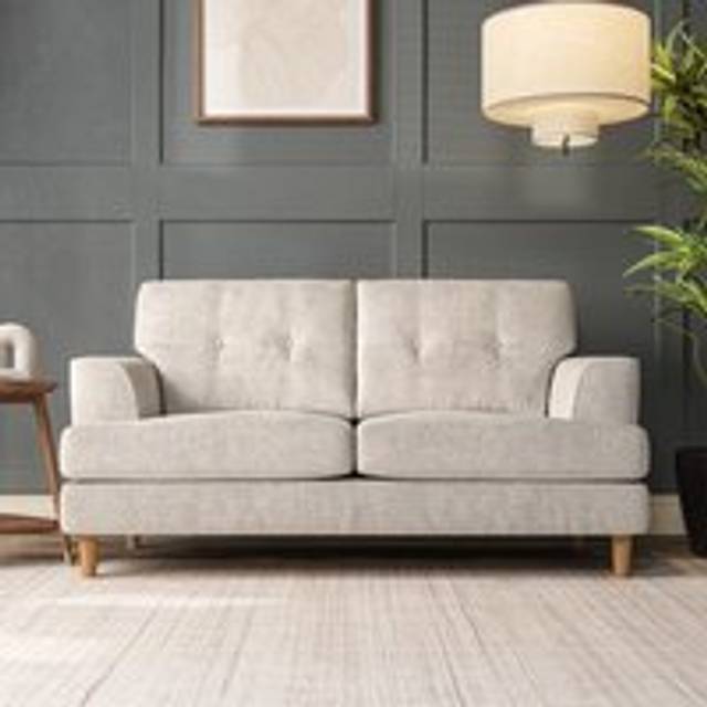Cooper Large 2 Seater Sofa - Chunky Chenille White Sand