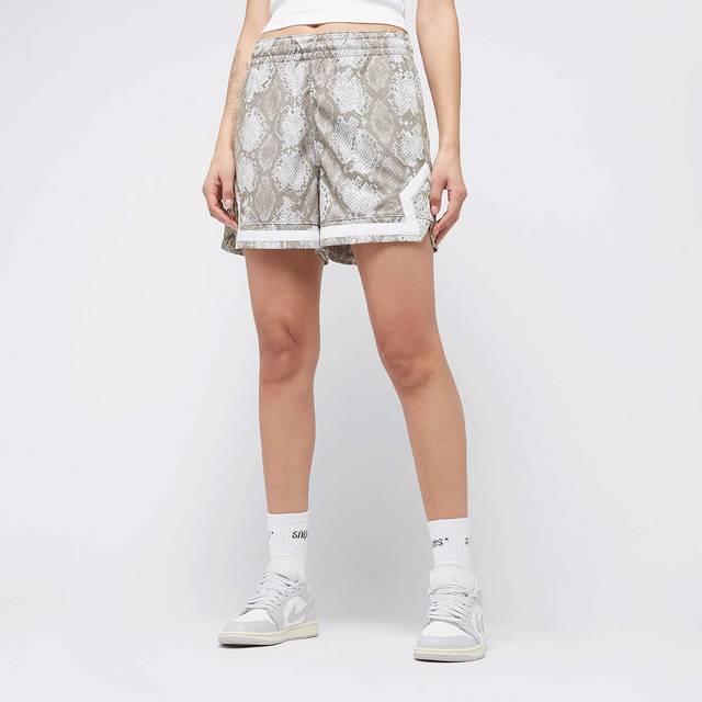 Nike Jordan Sport Women's 10cm (approx.) Printed Diamond Shorts - Grey - Polyester - M (UK 12&#x2013;14)