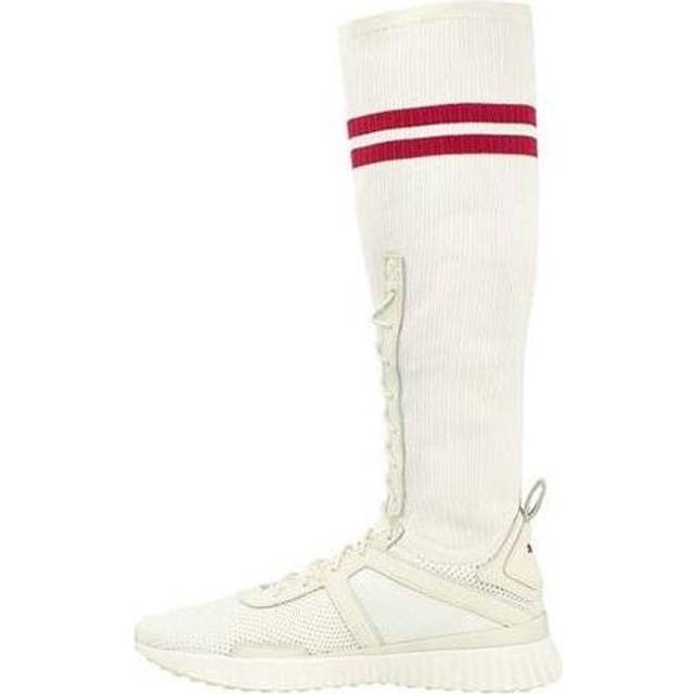 (WMNS) PUMA Fenty By Rihanna Trainer High Knee Off White 190937-03 - White/Red - 10