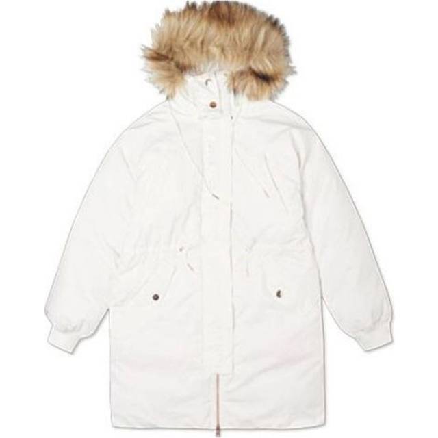 (WMNS) Converse Long Down Parka 'White' 10019430-A01