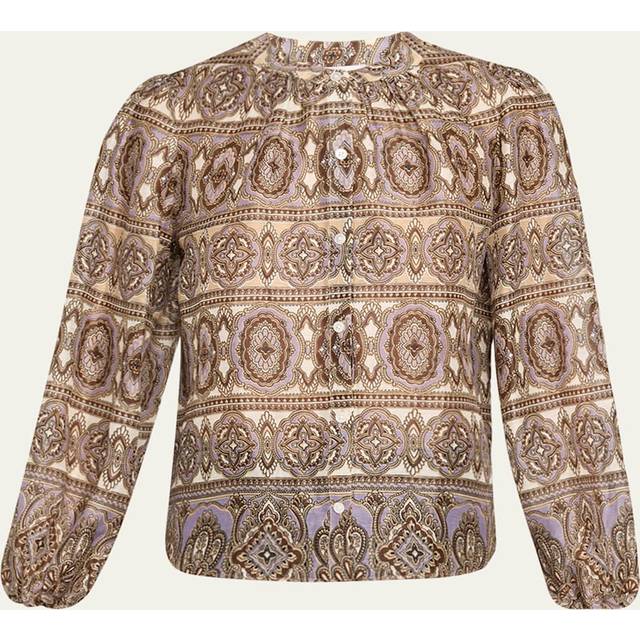 Ashlynn Printed Top - STONE KHAKI MULTI - 00