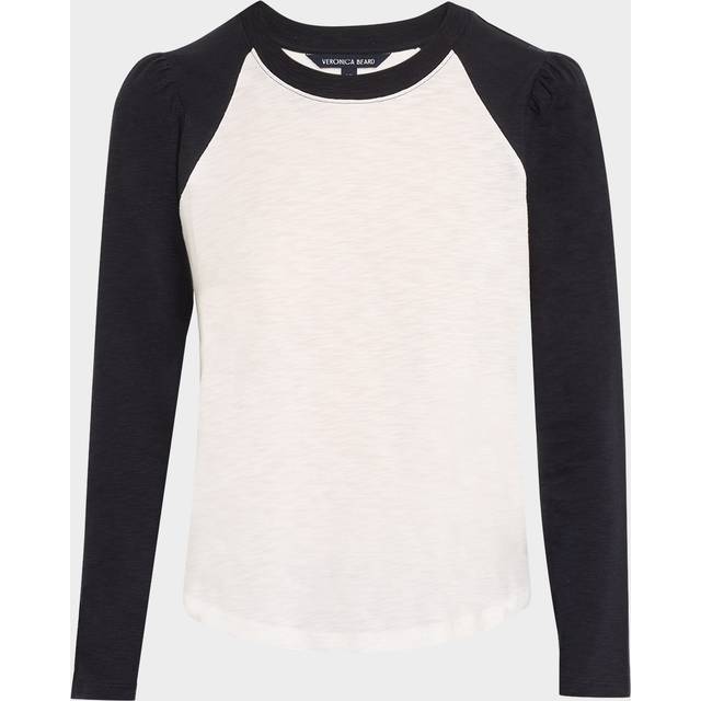 Mason Long-Sleeve Baseball Tee - WHITENAVY - X-Small