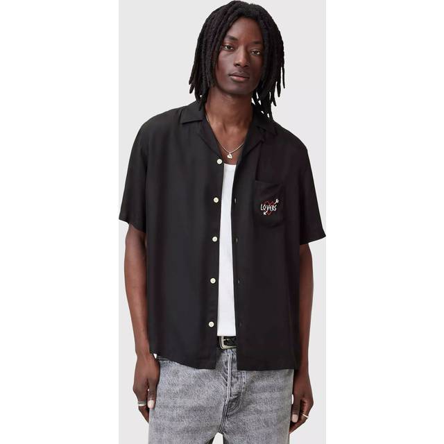 AllSaints, Skjorta, Herr, XL, Läder, Satin skjorta Lovers