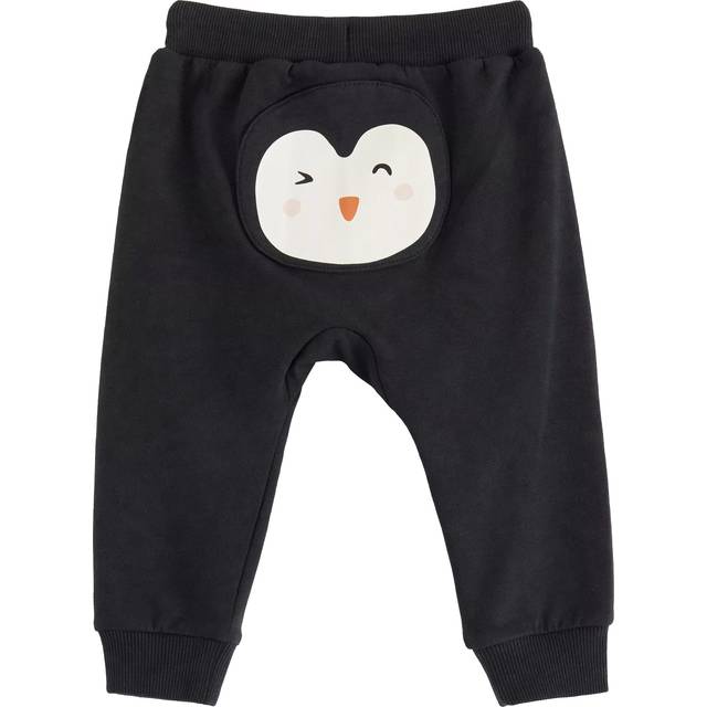 LINDEX Trousers Penguin At Back |Svart |74