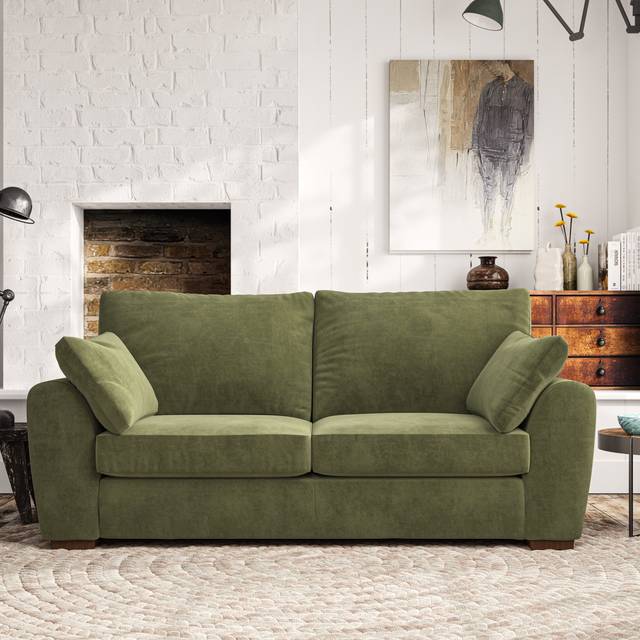 Madison 3 Seater Sofa - Luxury Velvet Olive