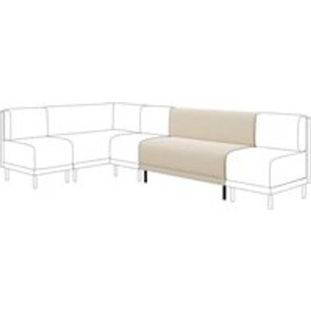 Mae Long Dining Bench, Boucle - White Sand