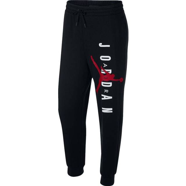 Air Jordan Jumpman Air Lightweight Sweatpants 'Black' AR0032-010 - Black/Red/White - M