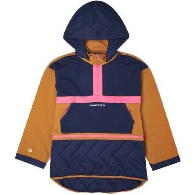 (WMNS) Converse Convertible Hoodie Dress 'Navy Tan' 10021659-A02 - XL