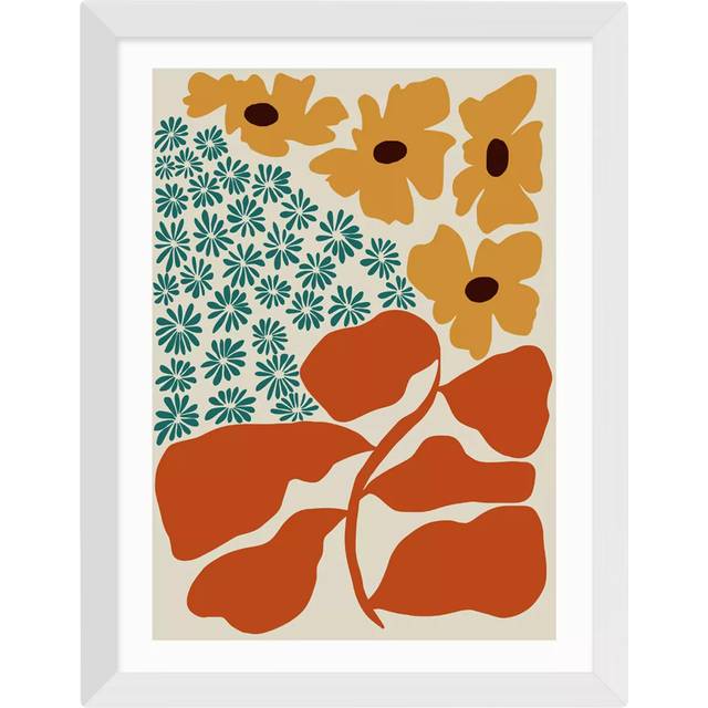 EAST END PRINTS Miho Art Studio 'Exotic Flower Garden' Framed Print