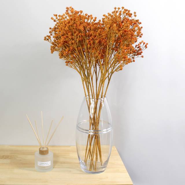 Artificial Gypsophila Stem - Orange