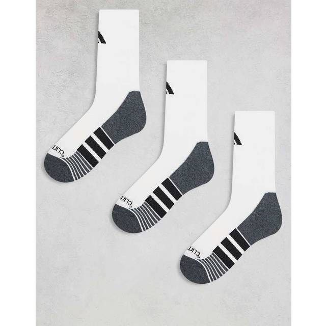 adidas – Running – Vita och svarta strumpor, 3-pack-Vit/a