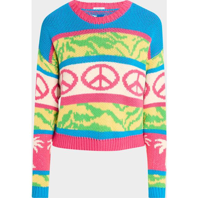 The Itsty Crop Knit Sweater - SURF SAFARI - Large