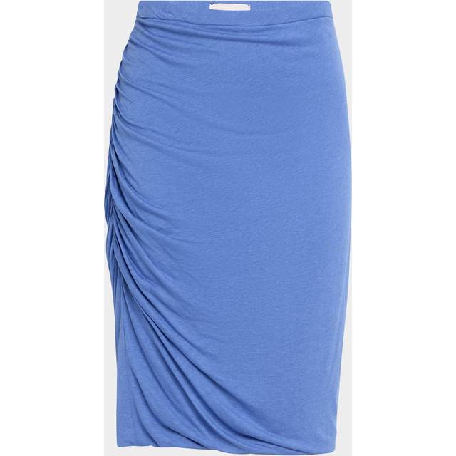 Double layer draped skirt - blue (S)