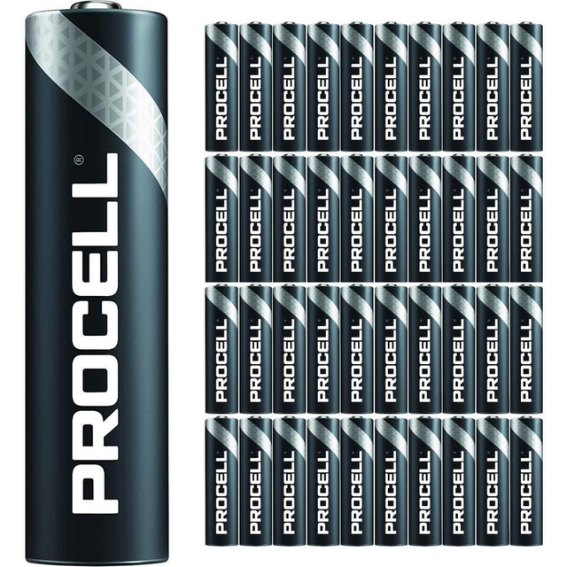 40 pack - duracell procell aaa batteries | 1.5v industrial power alkaline batter
