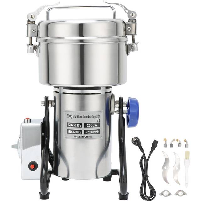 2000W Grain Mill Electric Grinder Stainless Steel Mill Grinder Powder Machine for Herbs Corn Sesame