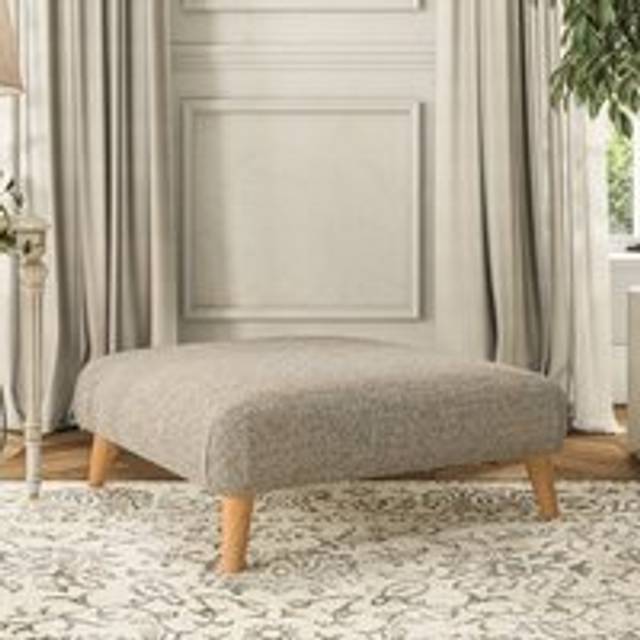Evelyn Footstool - Chunky Weave Natural