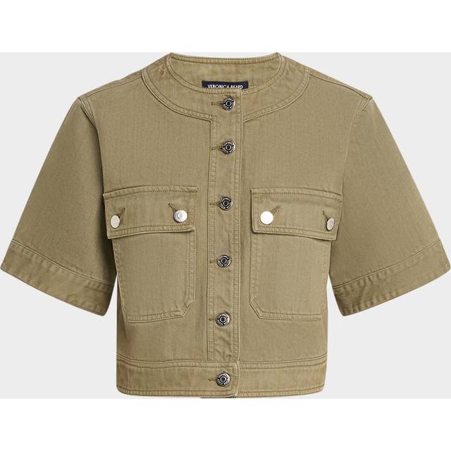 Elias Short-Sleeve Denim Jacket - STONE ARMY - X-Small