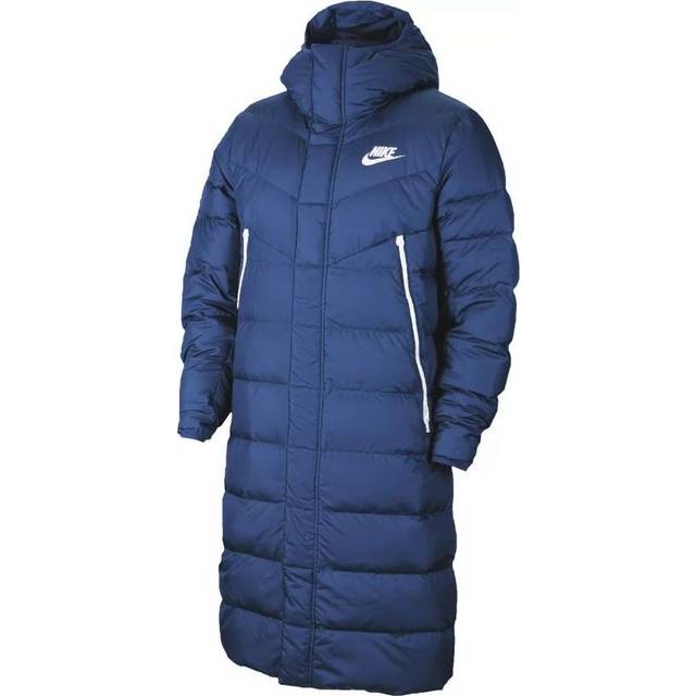 Nike Long Puffer Coat 'Navy' - navy