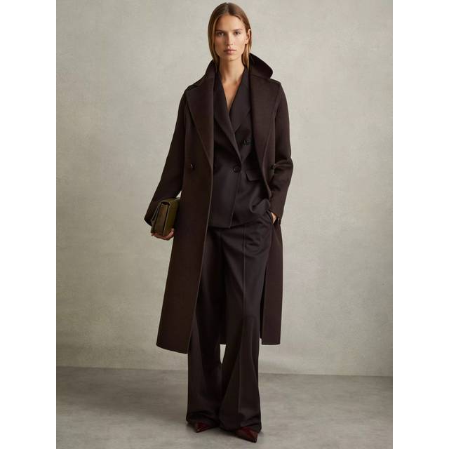 Reiss Petite Lucia Double Breasted Wool Blend Coat