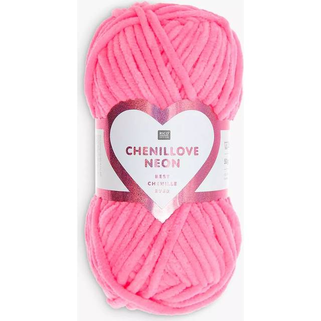 Chenillove neon chenille aran bright polyester amigurumi rico crochet yarn 50g