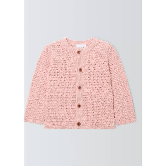 John Lewis Baby Chunky Cardigan, Pink
