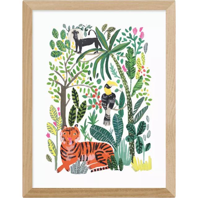 EAST END PRINTS Darcie Olley 'Indian Jungle' Framed Print